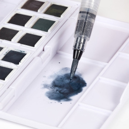 Tinted Charcoal Paint Pan Set 12 demi-godets dans le groupe Matériels d'artistes / Couleurs de l'artiste / Peinture aquarelle / Aquarelle en godet chez Pen Store (129568)