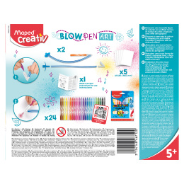 Blow Pen Art Kit dans le groupe Kids / Crayons pours les enfants / Feutres pour les enfants chez Pen Store (129634)