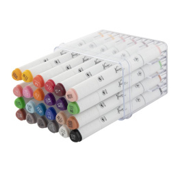Dual-tip marqueur 24-set dans le groupe Stylos / Crayons d'artistes / Feutres d'illustrations chez Pen Store (129890)