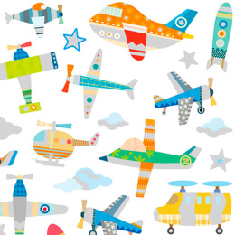 Stickers Avion 1 filles dans le groupe Kids / Amusement et apprentissage / Autocollants chez Pen Store (129986)