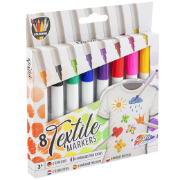 Feutres textile Lot de 8 dans le groupe Loisirs créatifs / Couleurs / Teinture textile et feutre textile chez Pen Store (130033)