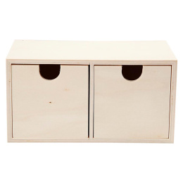 DIY Mini-commode 2 tiroirs dans le groupe Loisirs créatifs / Organiser / Boîte chez Pen Store (130057)