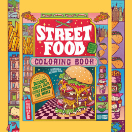 Street Food Coloring Book dans le groupe Loisirs créatifs / Livres / Album de coloriage pour les adultes chez Pen Store (130062)