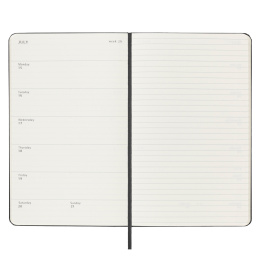 12M Weekly Notebook Hardcover Large Black dans le groupe Papiers & Blocs / Calendriers et agendas / Calendriers 12 mois chez Pen Store (130170)