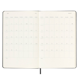 12M Weekly Planner Vertical Hardcover Large Black dans le groupe Papiers & Blocs / Calendriers et agendas / Calendriers 12 mois chez Pen Store (130175)