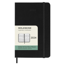 12M Weekly Planner Vertical Hardcover Pocket Black dans le groupe Papiers & Blocs / Calendriers et agendas / Calendriers 12 mois chez Pen Store (130176)