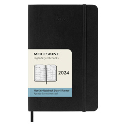 12M Monthly Calendrier Softcover Pocket Black dans le groupe Papiers & Blocs / Calendriers et agendas / Calendriers 12 mois chez Pen Store (130190)