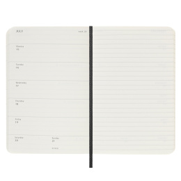 12M Weekly Notebook Softcover Pocket Black dans le groupe Papiers & Blocs / Calendriers et agendas / Calendriers 12 mois chez Pen Store (130196)