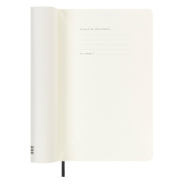 12M Weekly Notebook Horizontal Softcover Large Black dans le groupe Papiers & Blocs / Calendriers et agendas / Calendriers 12 mois chez Pen Store (130203)