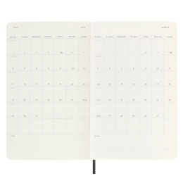 12M Weekly Notebook Horizontal Softcover Large Black dans le groupe Papiers & Blocs / Calendriers et agendas / Calendriers 12 mois chez Pen Store (130203)