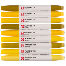 Marker Ensemble de 9 Yellow dans le groupe Stylos / Crayons d'artistes / Feutres d'illustrations chez Pen Store (130483)
