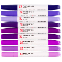 Marker Ensemble de 9 Purple dans le groupe Stylos / Crayons d'artistes / Feutres d'illustrations chez Pen Store (130484)