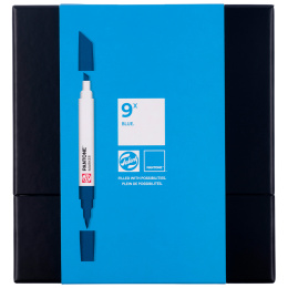 Marker Ensemble de 9 Blue dans le groupe Stylos / Crayons d'artistes / Feutres d'illustrations chez Pen Store (130485)