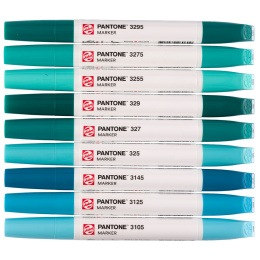 Marker Ensemble de 9 Blue Green dans le groupe Stylos / Crayons d'artistes / Feutres d'illustrations chez Pen Store (130486)