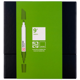 Marker Ensemble de 9 Green dans le groupe Stylos / Crayons d'artistes / Feutres d'illustrations chez Pen Store (130487)