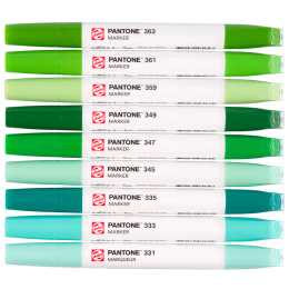 Marker Ensemble de 9 Green dans le groupe Stylos / Crayons d'artistes / Feutres d'illustrations chez Pen Store (130487)