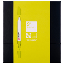 Marker Ensemble de 9 Green Yellow dans le groupe Stylos / Crayons d'artistes / Feutres d'illustrations chez Pen Store (130488)