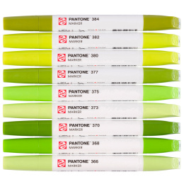 Marker Ensemble de 9 Green Yellow dans le groupe Stylos / Crayons d'artistes / Feutres d'illustrations chez Pen Store (130488)