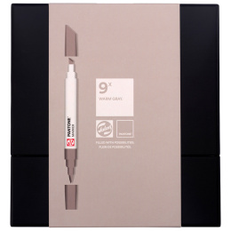 Marker Ensemble de 9 Warm Gray dans le groupe Stylos / Crayons d'artistes / Feutres d'illustrations chez Pen Store (130491)