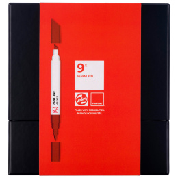 Marker Ensemble de 9 Warm Red dans le groupe Stylos / Crayons d'artistes / Feutres d'illustrations chez Pen Store (130492)
