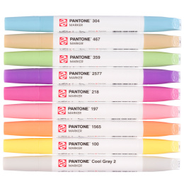 Marker Ensemble de 9 Pastel dans le groupe Stylos / Crayons d'artistes / Feutres d'illustrations chez Pen Store (130495)