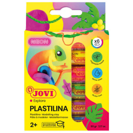 Plastilina Pâte à modeler ensemble de 6 Neon 15 g dans le groupe Kids / Hobby et Coleurs pour enfants / Pâte à modeler chez Pen Store (130618)