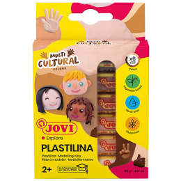 Plastilina Pâte à modeler ensemble de 6 Skintones 15 g dans le groupe Kids / Hobby et Coleurs pour enfants / Pâte à modeler chez Pen Store (130619)