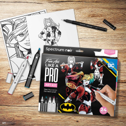 Art Kit 24-set Harley Quinn dans le groupe Stylos / Crayons d'artistes / Feutres d'illustrations chez Pen Store (130636)