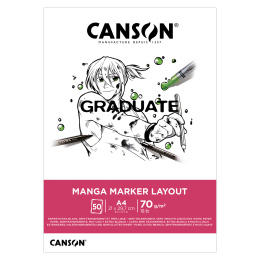 Graduate Manga Marker Layout Pad A4 70 g dans le groupe Papiers & Blocs / Bloc Artiste / Bloc feutres chez Pen Store (130658)
