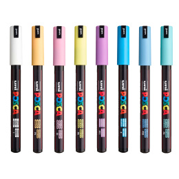 PC-1MR Soft Colours Ensemble de 8 dans le groupe Stylos / Crayons d'artistes / Marqueurs acryliques chez Pen Store (130696)