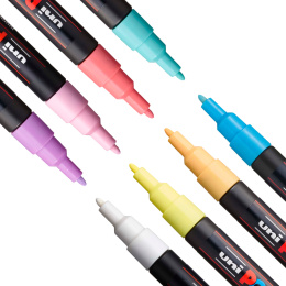 PC-3M Soft Colours Ensemble de 8 dans le groupe Stylos / Crayons d'artistes / Marqueurs acryliques chez Pen Store (130698)