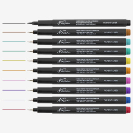 Set de 10 Pigment Feutres Fineliner Colour dans le groupe Stylos / Écrire / Feutres Fineliners chez Pen Store (130726)