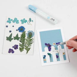 Fleurs et feuilles séchées Bleu dans le groupe Loisirs créatifs / Former / Cahier range-cartes chez Pen Store (130762)