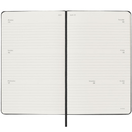 Calendrier 18M Weekly Hard Cover Horisontell Pocket Black dans le groupe Papiers & Blocs / Calendriers et agendas / Calendriers 18 mois chez Pen Store (130885)