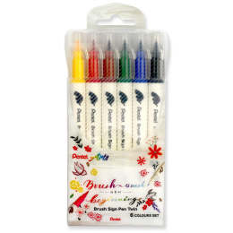 Brush Sign Pen Twin 6 Pièce dans le groupe Stylos / Crayons d'artistes / Feutres pinceaux chez Pen Store (130901)