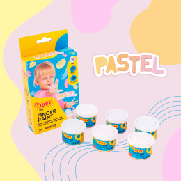 Peinture aux doigts 6x35 ml Couleurs pastel (2 ans+) dans le groupe Kids / Hobby et Coleurs pour enfants / Peinture aux doigts chez Pen Store (131126)