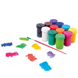 Gouache couleur 12x15 ml + pinceau (3 ans+) dans le groupe Kids / Hobby et Coleurs pour enfants / Peinture pour enfant chez Pen Store (131140)