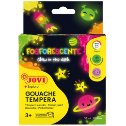 Gouache couleur 4x35 ml Glow in the Dark (3 ans+) dans le groupe Kids / Hobby et Coleurs pour enfants / Peinture pour enfant chez Pen Store (131142)