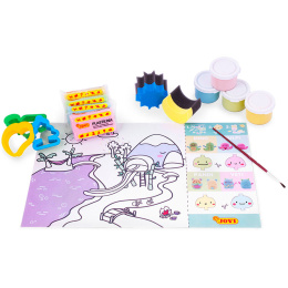 Sac de bricolage Argile & Peinture Gouache 15 pièces Dino (3 ans+) dans le groupe Kids / Amusement et apprentissage / Boîtes de bricolage chez Pen Store (131267)