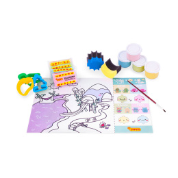 Sac de bricolage Argile & Peinture Gouache 15 pièces Chat (3 ans+) dans le groupe Kids / Amusement et apprentissage / Boîtes de bricolage chez Pen Store (131268)