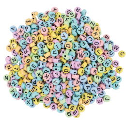 Perles de lettres Pastel 750 pcs dans le groupe Kids / Amusement et apprentissage / Fabrication de bijoux pour enfants chez Pen Store (131298)