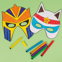 Masques en Papier Super-héros 12 pièces dans le groupe Kids / Amusement et apprentissage / Fêtes d'enfants chez Pen Store (131313)