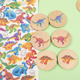 Stickers Dinosaures 2 feuilles dans le groupe Kids / Amusement et apprentissage / Autocollants chez Pen Store (131321)