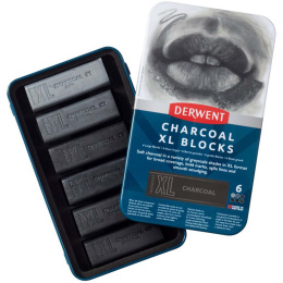 Charcoal XL Blocks Tin Lot de 6 dans le groupe Matériels d'artistes / Craie et Graphite / Graphite et crayon à papier chez Pen Store (131410)