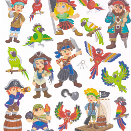 Stickers Pirates 2 feuilles dans le groupe Kids / Amusement et apprentissage / Autocollants chez Pen Store (131546)