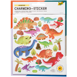Sticker Dino/Espace 2 feuilles dans le groupe Kids / Amusement et apprentissage / Autocollants chez Pen Store (131547)