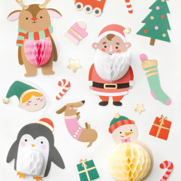 Stickers papier nid d'abeille Noël 1 feuille dans le groupe Kids / Amusement et apprentissage / Autocollants chez Pen Store (131558)