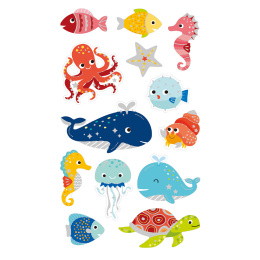 Stickers souples Mer 2 feuilles dans le groupe Kids / Amusement et apprentissage / Autocollants chez Pen Store (131559)