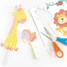 Pochoirs pour enfants Zoo lot de 6 dans le groupe Loisirs créatifs / Accessoires Hobby / Pochoirs chez Pen Store (131624)