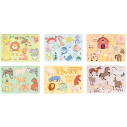 Pochoirs pour enfants Zoo lot de 6 dans le groupe Loisirs créatifs / Accessoires Hobby / Pochoirs chez Pen Store (131624)